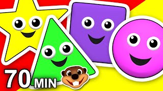 "Shapes Songs" Collection Vol. 1 | 3D Animation, Teach Shapes, Baby Learning, Preschool Kids