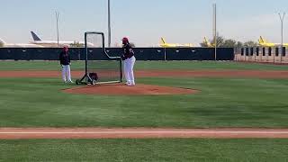 Luis Ortiz vs. Chase DeLauter Live Batting Practice with Cleveland Guardians! (2025 Spring Training)