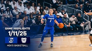 Creighton Men's Basketball Highlights at Butler, 1/11/25