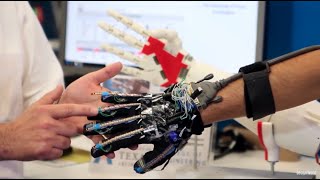 Teaching a mechatronic hand to shake