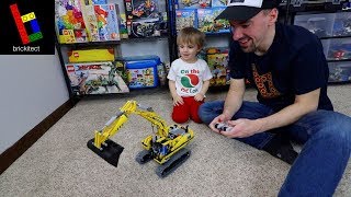 PLAYING WITH THE LEGO TECHNIC EXCAVATOR!