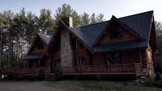 North Conway NH area Log Home on 12 acres