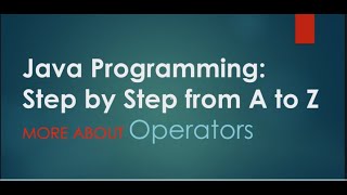 4# Type comparison operator | Java Programming: Step by Step from A to Z