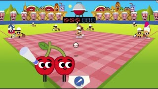 Google Doodle Baseball Fourth of July (2019): FASTEST 5 RUN GRAND SLAM WORLD RECORD (Cherry on Top%)