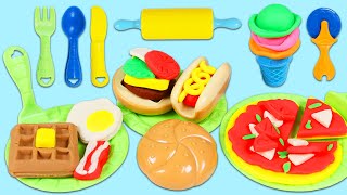 Making Huge Play Doh Waffles, Burgers, Pizza and More from Chef Supreme | Fun DIY Play Dough Crafts!