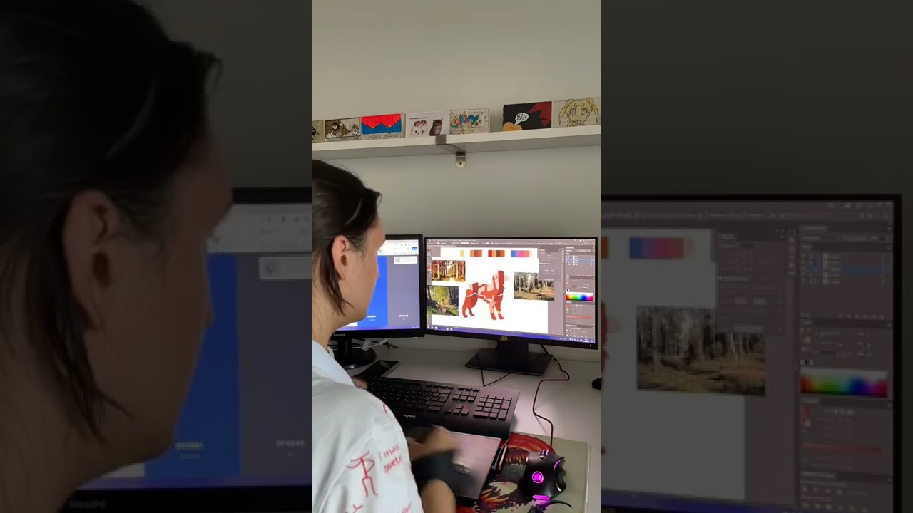 Creating Dog Illustration In Adobe Illustrator Digital Art Computer