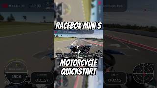 Quick and dirty how to on the @raceboxpro Mini S for motorcycle trackdays #motorcycle #laptimer