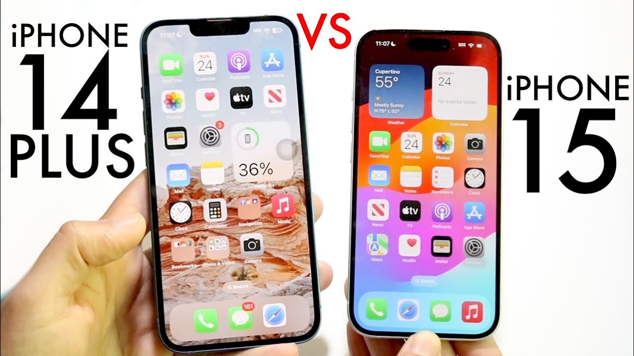 IPhone 15 Vs IPhone 14 Plus! (Comparison) (Review) - YouTube