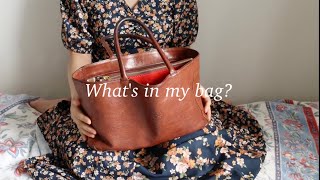 【IL BISONTE】防災グッズも入れている通勤用バッグの中身👜