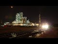 altona oil refinery at night