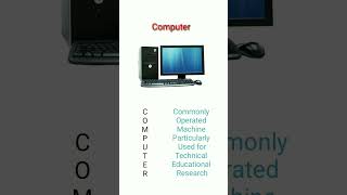 Computer full form | #study#education #career @Computerphile @UTKARSHCLASSES13