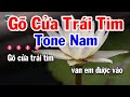 Karaoke Gõ Cửa Trái Tim Tone Nam ( Dm ) Nhạc Sống 2024 | Karaoke Tuấn Cò