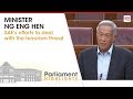 Minister Ng Eng Hen's response on the SAF's efforts to deal with the terrorism threat