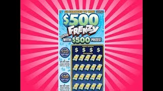 2 x $5 $500 Frenzy Texas Lottery Scratch Off Tickets