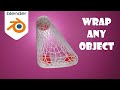 Wrap any object using shrinkwrap modifier | Blender Tutorial