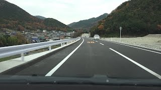 4K　岡山ブルーライン　祝・全線開通！　蕃山IC→日生寒河・国道250号まで走行してきた　岡山県備前市