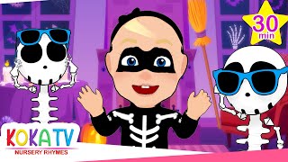 Trick or Treat Halloween Song 🍬 Wheels On The Bus Halloween Koka TV Nursery Rhymes