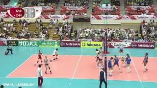 Brankica Mihajlović Backrow Spike DENIED by Yuan Xinyue‼🏐🔥 | MONSTER BLOCK⚠️