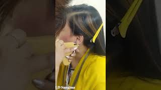 First Proper Ear Piercing প্রথম সঠিক কান ফোঁড়ানো, #shorts