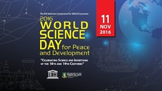 GIS Report: 2016 UNESCO World Science Day for Peace and Development