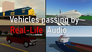 Roblox - Vehicles passing by with real audio (4K)