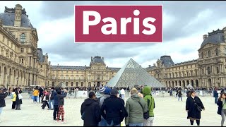 Paris France, HDR Walking tour - Paris Spring 2023 - 4K HDR 60fps