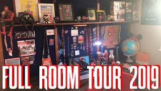 FULL ROOM TOUR & 2019 YouTube Setup Showcase!!! Spider-Man PS4 Memorabilia, MASSIVE Merch, & More!!!
