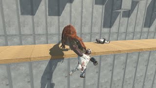 Mini Boxer GORO THE GIANT Brothers vs Army on Bridge from ALL UNITS Animal Revolt Battle Simulator