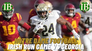 Notre Dame Run Game Will Be Tested vs Georgia