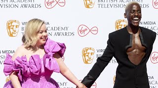 British TV stars walk the red carpet at BAFTA awards