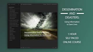 Dissemination and Disasters Promo