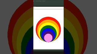 Draw Rainbow 🌈 Using Python Turtle | #shorts #shortvideo #short #python #pythonturtle