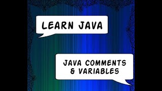 Java Comments and variables.