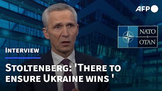 NATO chief Jens Stoltenberg: "We are there to ensure that Ukraine wins this war" | AFP