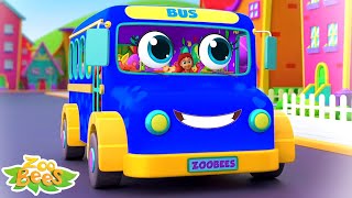 Wheels On The Bus, Blue School Bus + More Baby Songs and Kindergarten Videos