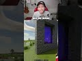 MENCOBA LANGSUNG MINECRAFT REALISTIC NETHER PORTAL !!! Loh kok jadi gini 😱#shorts #minecraft