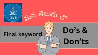 #986- Java Interview Questions | Final Keyword Java In Telugu