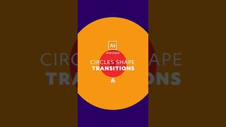 Circles Simple Shape Trasnsition in After Effects #transition #2danimation #aftereffectstutorial