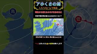 天気予報の降水量(mm)はどれくらい？【雑学・トリビア】