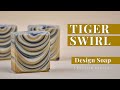 Soap Technique: Tiger Swirl (Tiger Stripes) - Cold Process Soap Making - Fraeulein Winter