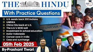 The Hindu Analysis | 5th February 2025 | The Hindu NewsPaper Today With Practice Questions