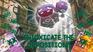 Weezing (+ Scolipede) intoxicating gameplay, Mew ex appearance + pack opening! - Pokemon pocket tcg.