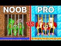 JJ's STRONG Family vs Mikey's WEAK Family Prison Battle in Minecraft - Maizen