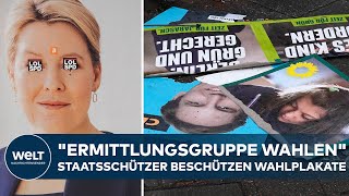 "ERMITTLUNGSGRUPPE WAHLEN" - Wie Staatsschützer in Berlin Wahlplakate beschützen