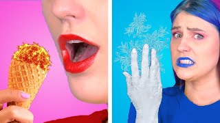 HOT VS COLD CHALLENGE! 10 Best Pranks & Funny Situations by Crafty Panda School