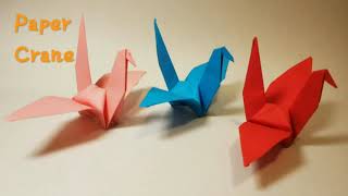 Easy Origami Paper Crane / 纸鹤 千纸鹤 3D 立体 手工 折纸 简单