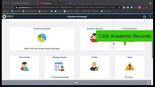 Walkthrough: How to view your unofficial transcript