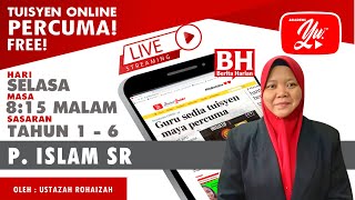 🔴 [LIVE] PENDIDIKAN ISLAM SR, SURAH AS SYARH OLEH U.ROHAIZAH #ALLINONE #143 #TUISYENPERCUMA