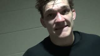 Brock Mauller (Missouri) after win at 149 lbs in round two