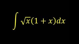 Integral of sqrt(x)(1+x) - Integral example